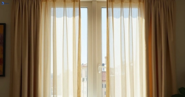 Dusty and dull curtains in surry-hills-nsw before steam cleaning